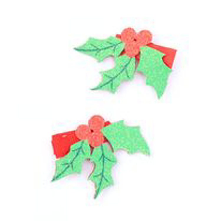 Picture of 86066 ASSORTED CHRISTMAS HAIR CLIPS 3.5CM